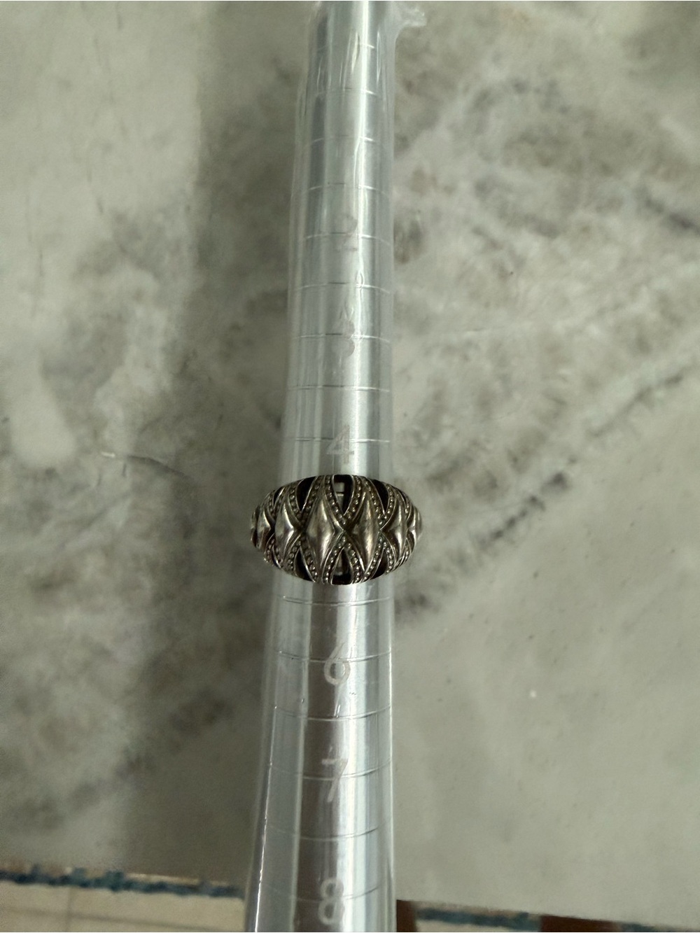 Tacori Silver Dome-Style Filigree Ring